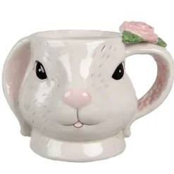 Mok konijn met roosje 450 ml