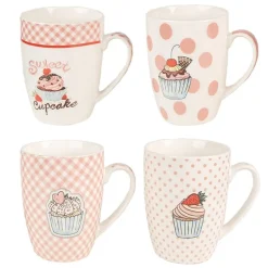 Mokken cupcakes set van 4