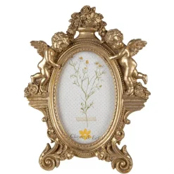 Nostalgische fotolijst engelen goudkleur 10*15