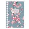 Notitieboek Julia rozen blauw A5