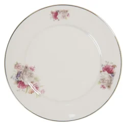 Ontbijt/gebaksbord rozen 21cm