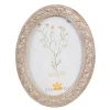 Ovale fotolijst beige/bruin 13*18