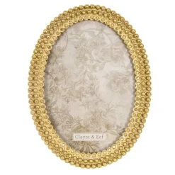 Ovale fotolijst goudkleur 13*18