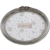 Ovale fotolijst matzilver 18*13