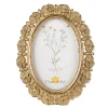 Ovale fotolijst vlinders goudkleur 10*15