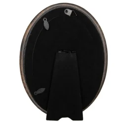 Ovale fotolijst zwart/goud 10*15