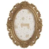 Ovale goudkleurige fotolijst 10*15