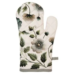 Ovenhandschoen Anemoon beige/groen