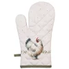 Ovenhandschoen boerderij kippen