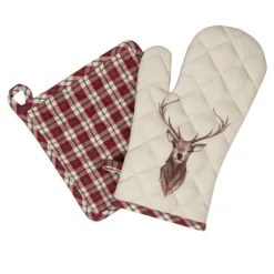 Ovenhandschoen Kerst Cosy Lodge