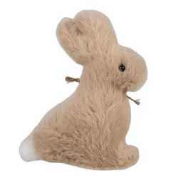 Paashanger pluche konijntje lichtbruin 10 cm