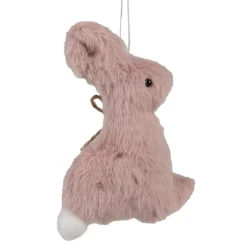 Paashanger pluche konijntje roze 10 cm