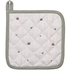 Pannenlap haas en roosjes groen