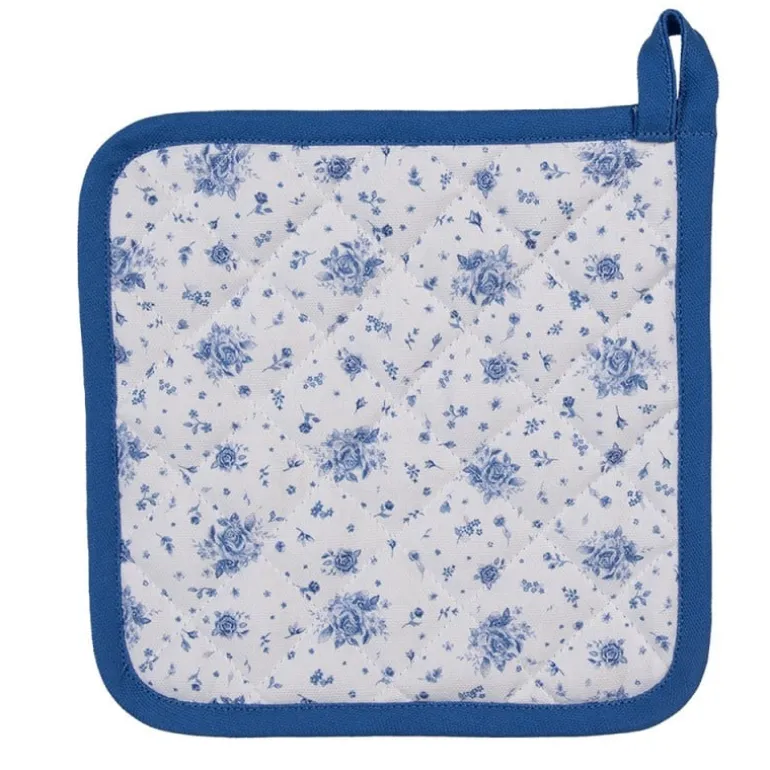 Pannenlap roosjes blauw