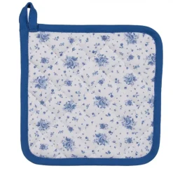 Pannenlap roosjes blauw