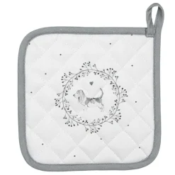 Pannenlap wit/grijs hond