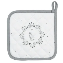 Pannenlap wit/grijs kat