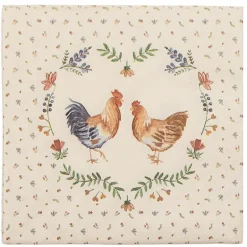Papieren servetten (20) Chicken and Rooster