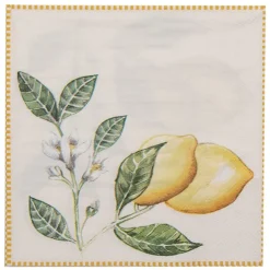 Papieren servetten (20) Lemons and Leafs