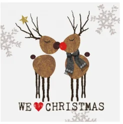 Papieren servetten (20) We ❤️ Christmas
