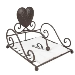 Papieren servetten wit (20) hartje