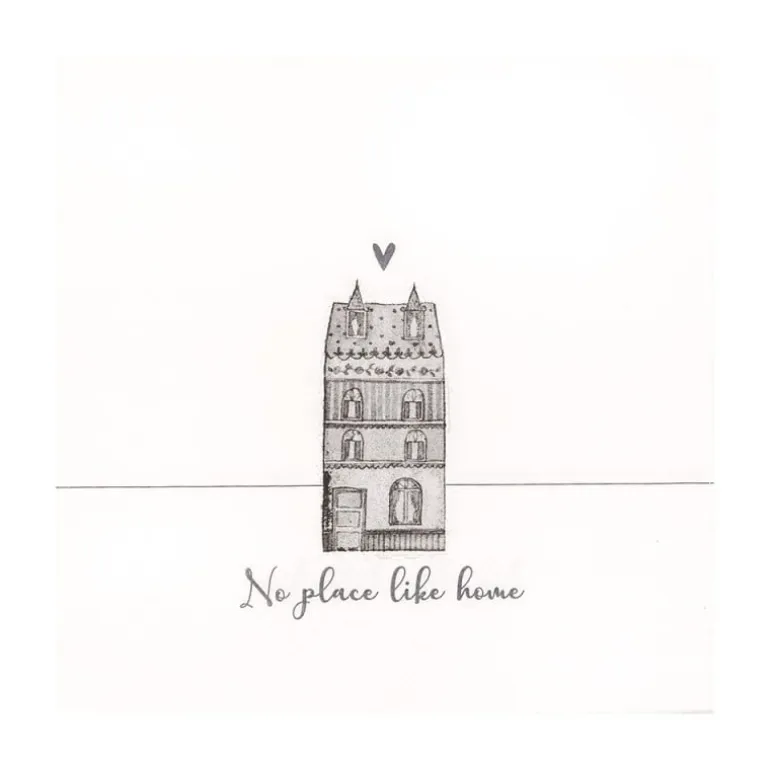 Papieren servetten wit (20) huisje