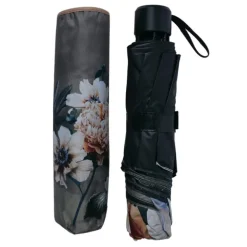 Paraplu met bloemen groen 95cm