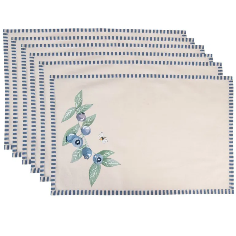 Placemats (6) Blueberry Fields