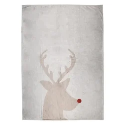 Plaid beige rendier 130*170