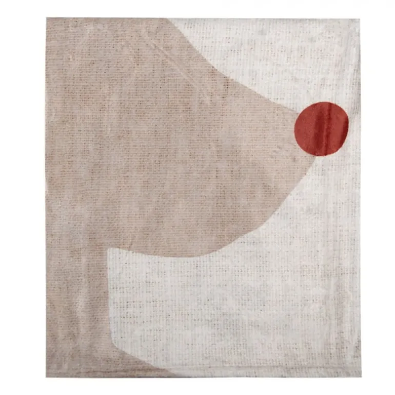 Plaid beige rendier 130*170