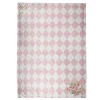 Plaid roze ruit roos 130*170