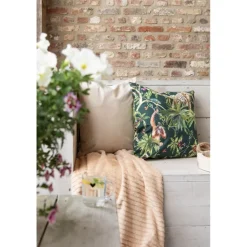 Plaid smalle ribbel beige 180*200