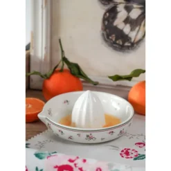 Porseleinen citruspers met roosjes Lisa