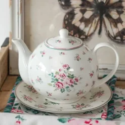 Porseleinen theepot roosjes Lisa 1L