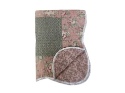 Quilt / woondeken Flowers Lace ribbon 180*130