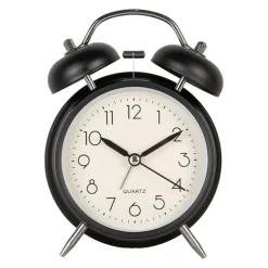 Retro wekker zwart 9*13