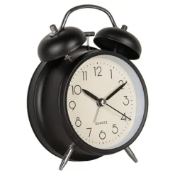 Retro wekker zwart 9*13