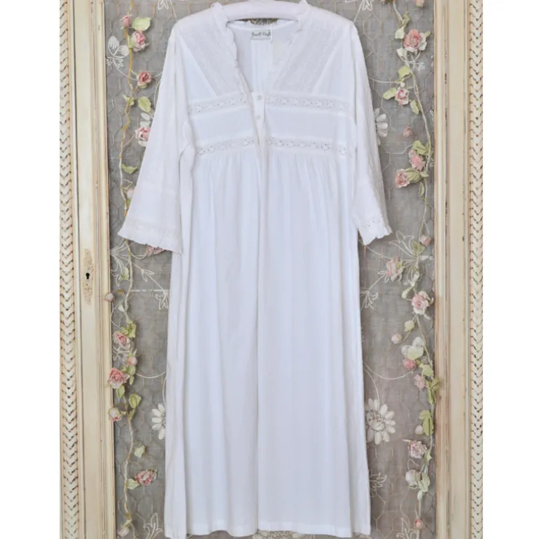 Romantisch nachthemd broderie Elizabeth