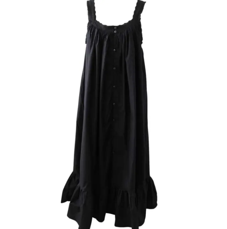 Romantisch nachthemd broderie Jodie zwart