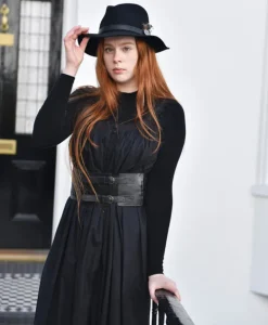 Romantisch nachthemd broderie Jodie zwart