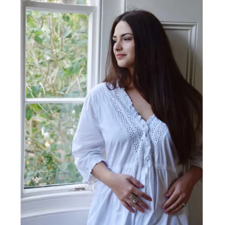 Romantisch nachthemd broderie Madeline