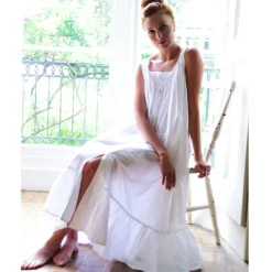 Romantisch nachthemd broderie Jodie wit