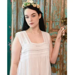 Romantisch nachthemd Elisa mouwloos