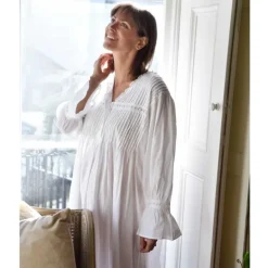 Romantisch nachthemd lange mouw Anna