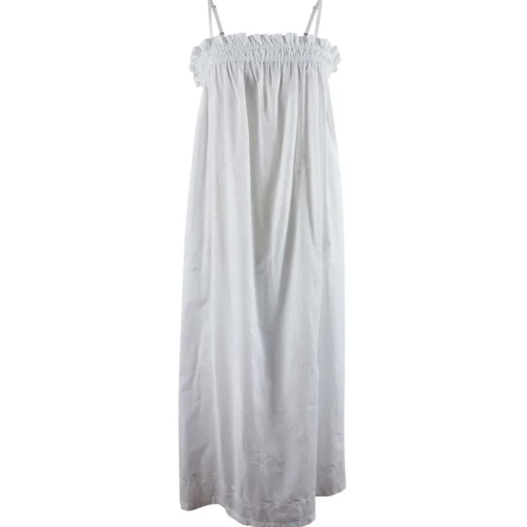 Romantische nachthemd Francesca smock wit