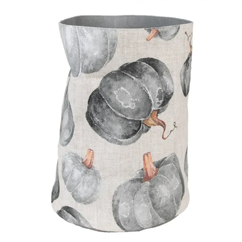 Rond broodmandje pompoen grijs