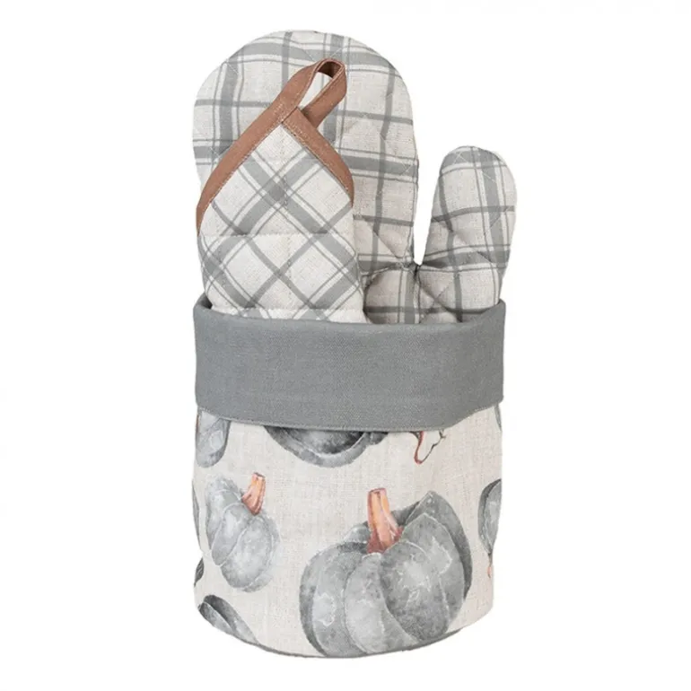 Rond broodmandje pompoen grijs