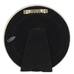 Rond fotolijstje bloemetjes goudkleur 8*8