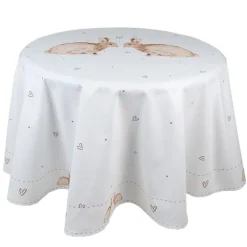 Rond tafelkleed Bunnies in Love 170 cm