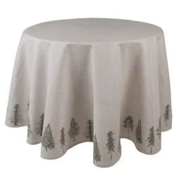Rond tafelkleed dennenbomen 170 cm